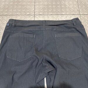 Lululemon ABC Classic 5 Pocket Pants Heathered Iron Blue 34x32 Cotton Nylon